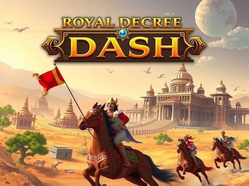 Hastinapura Grand Circuit in Royal Decree Dash showing ancient Indian palace and race track